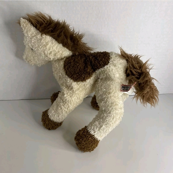 Douglas Cuddle Toys Plush Stuffed Animal Horse Brown White Pony 9” - Picture 2 of 4